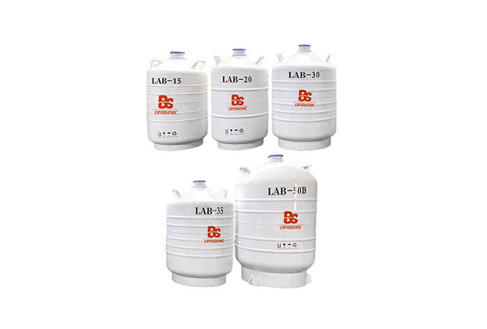 Tanques de nitrógeno líquido para laboratorio